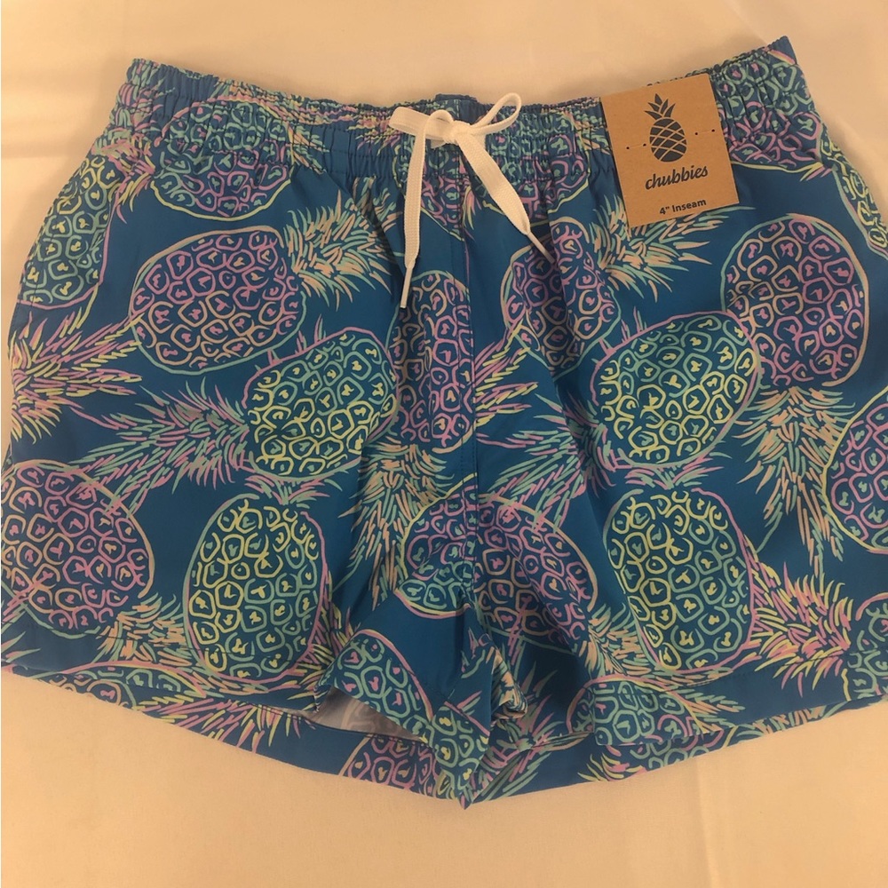 Chubbies The Salt Limes 5.5” Stretch Swim Trunk, Small